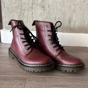 Dr. Martens Maroon 1460 Ankle Boot